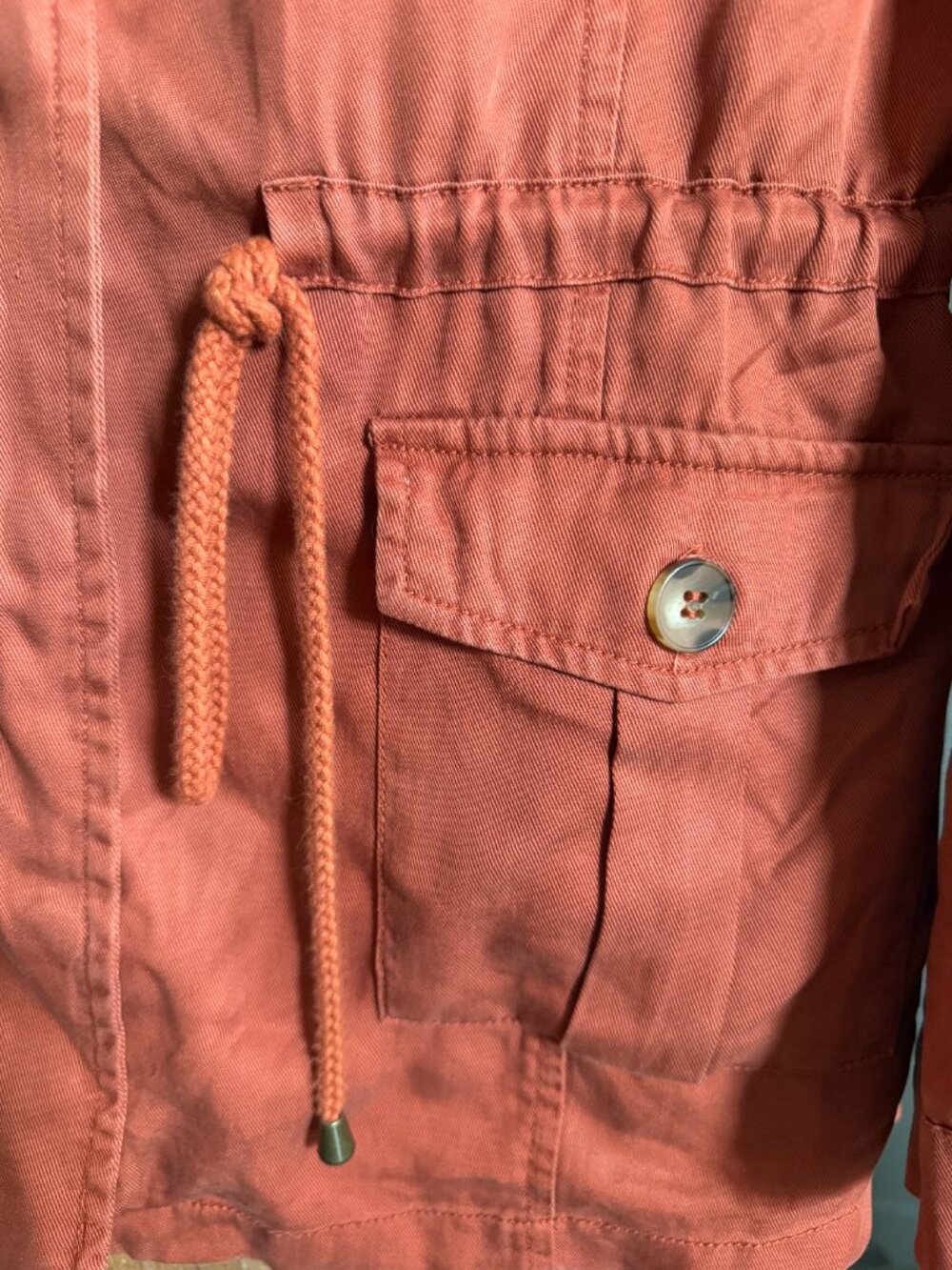 Rust Colored Lightweight Utility Jacket - Size L - Picture 2 of 4